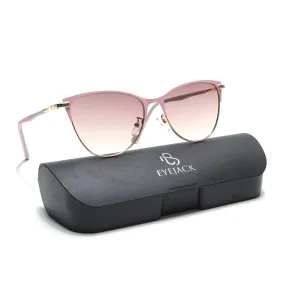 Eyejack Golden & Pink Cateye Sunglasses for Women (7030CL845)