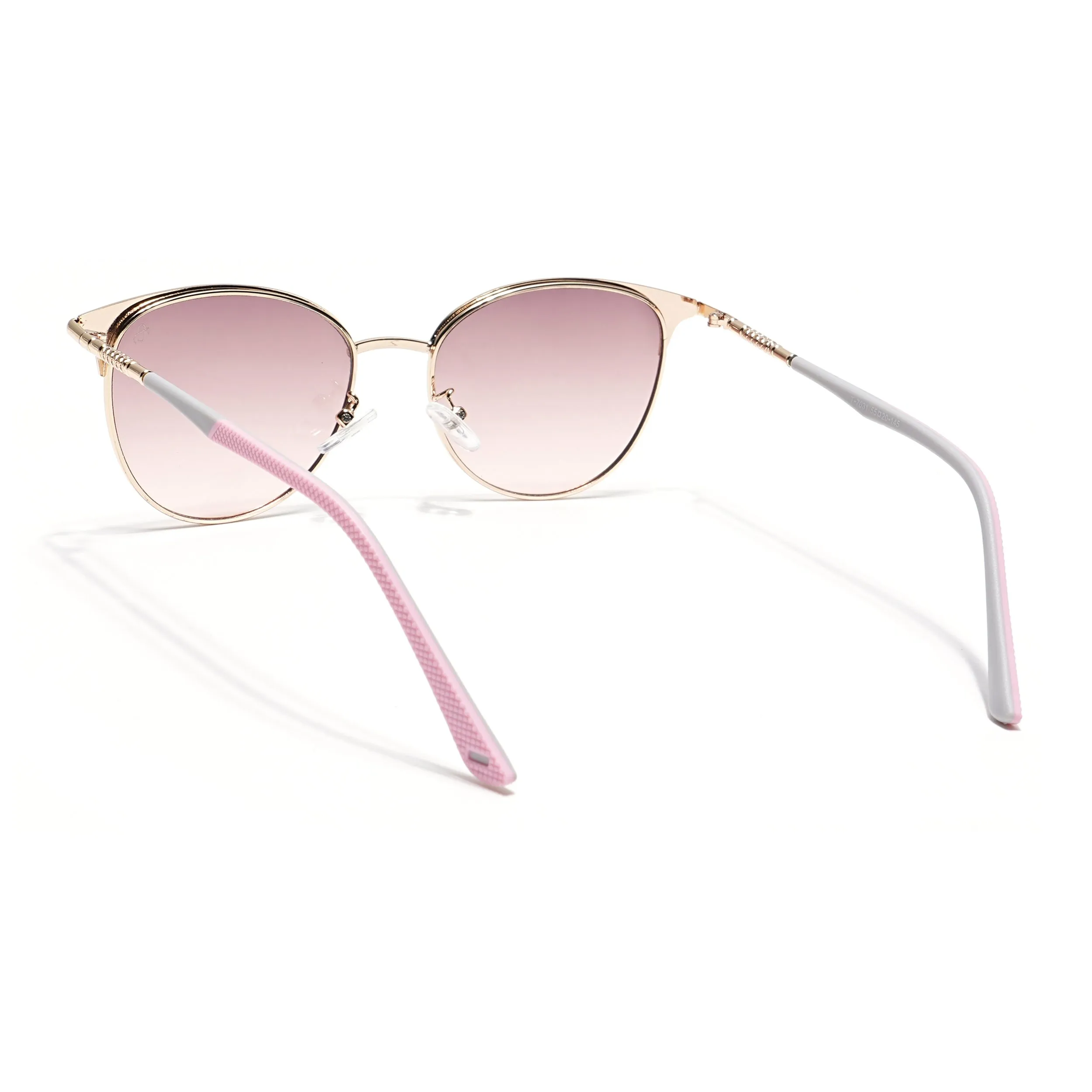 Eyejack Golden & Pink Cateye Sunglasses for Women (7031CL822)