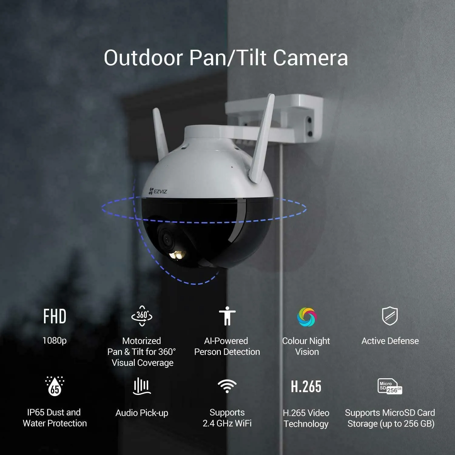 EZVIZ C8C PTZ 1080P SMART HOME CAMERA 4MM