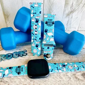 Fancy Workout Print Silicone Band For Fitbit Versa 1/2