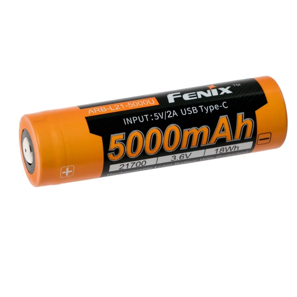 Fenix 21700 Lithium-ion Battery ARB-L21-5000mAH-USB-C  BIS Approved