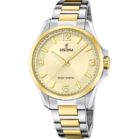 Festina Solar Energy Stainless Steel Analog (Solar Energy) Mens Watch I Model F20657/2 Quartz Solar Movement