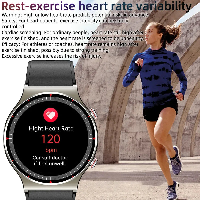 FITAOS 2024 New ECG PPG Full Touch Screen Smart Watch with Blood Oxygen Blood Pressure Heart Rate