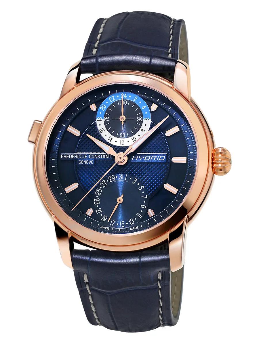 Frederique Constant Classic Hybrid Automatic Blue Dial Men's Watch FC-750N4H4