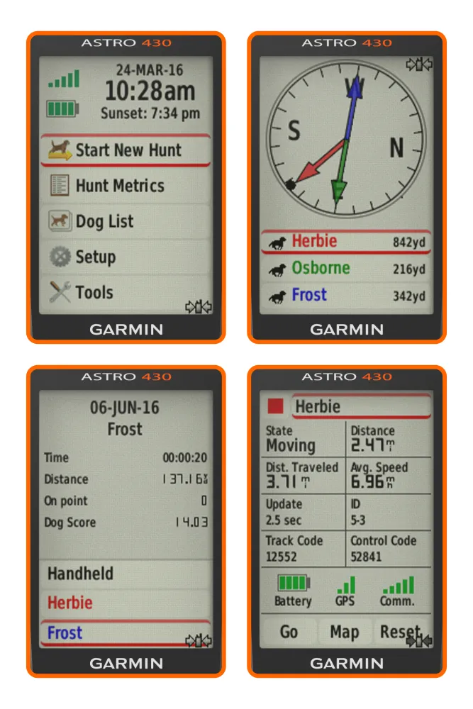 Garmin Astro 430 GPS / GLONASS GPS Handheld Dog Tracking