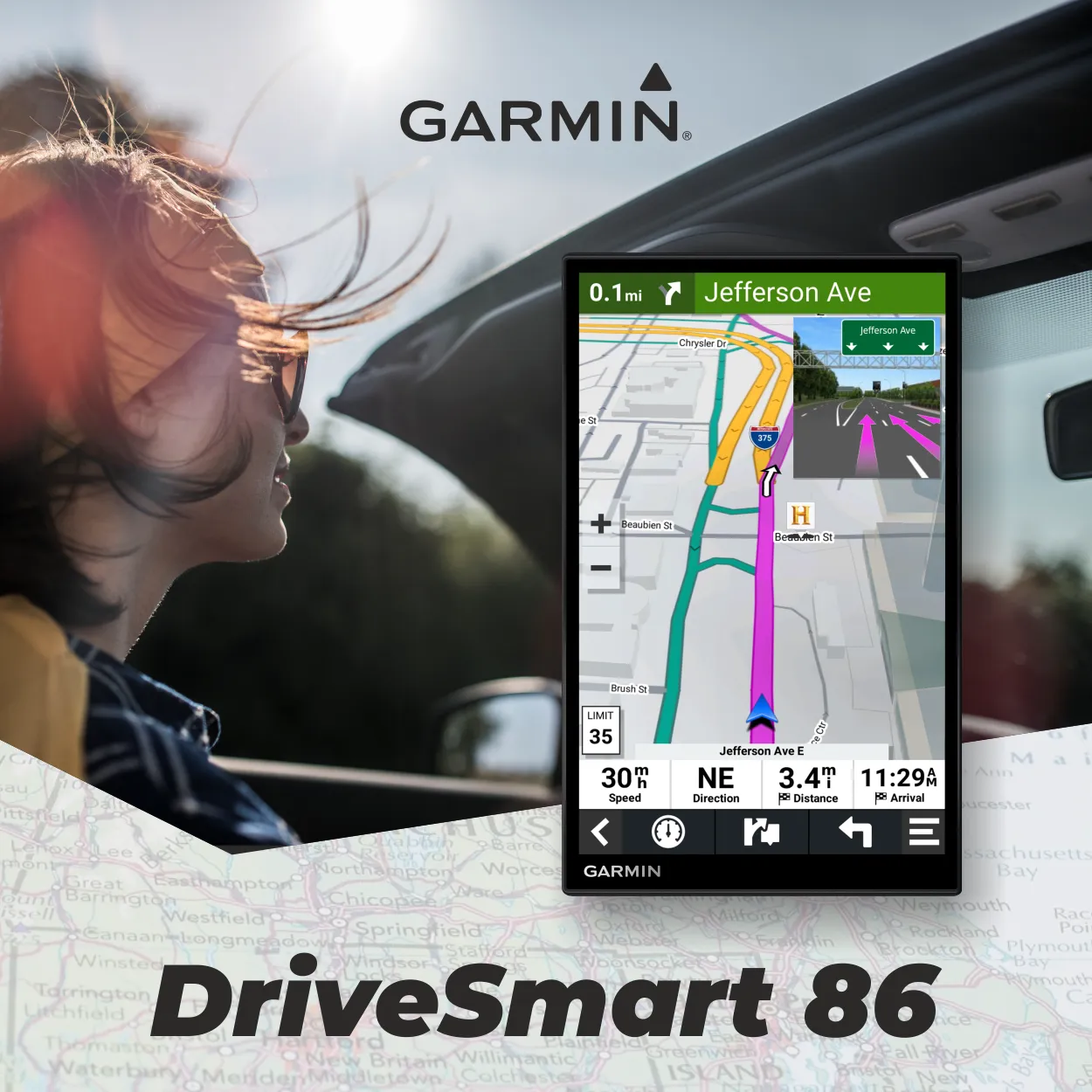 Garmin DriveSmart 66/76/86 Car GPS Navigator with Voice Assist