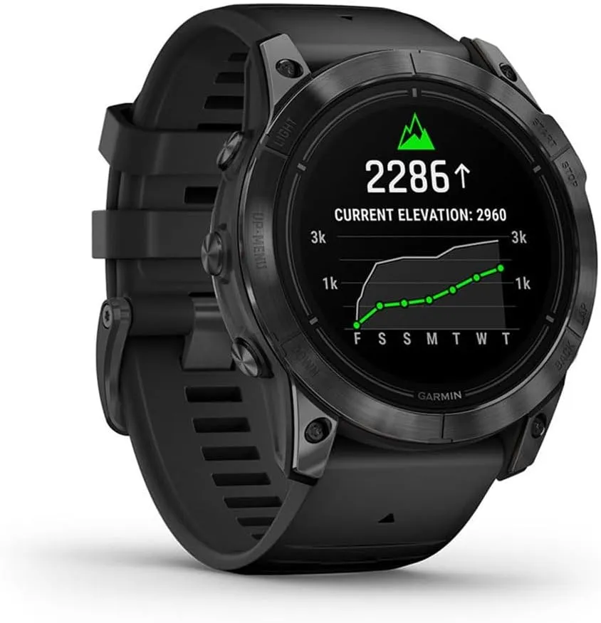 Garmin Epix PRO Gen 2 51mm AMOLED GPS Smartwatch, Advanced Health & Training Features, Built-in Flashlight, Up to 31 Days Battery Life, Black