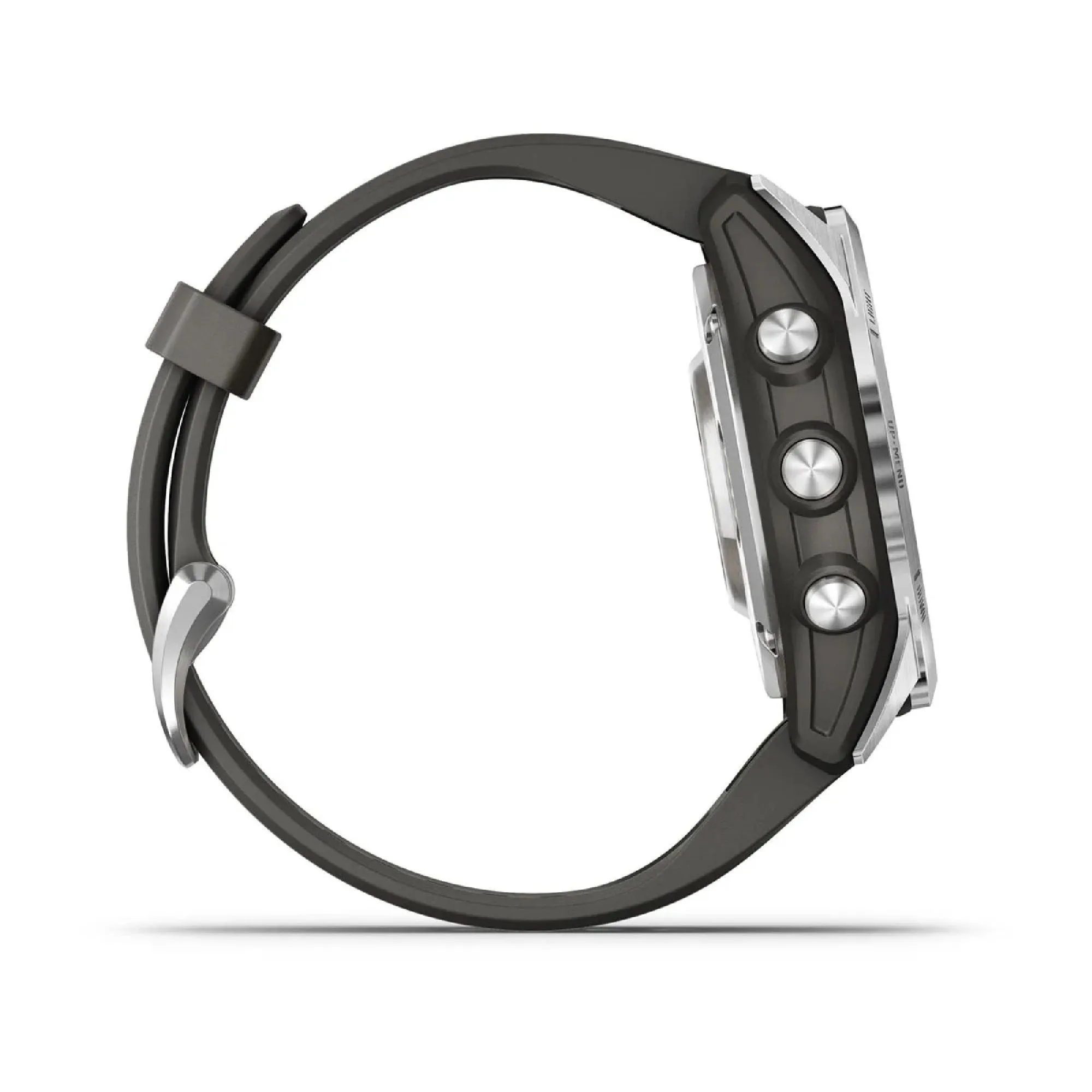 Garmin fenix 7S Pro Solar Glass Watch Watch Color: Silver/ Grey Wristband: Graphite - Silicone