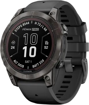 Garmin fēnix 7 Pro Sapphire Solar GPS Smartwatch - 47mm, Multisport, Grey/Black