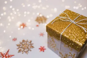 Gold Glitter Box