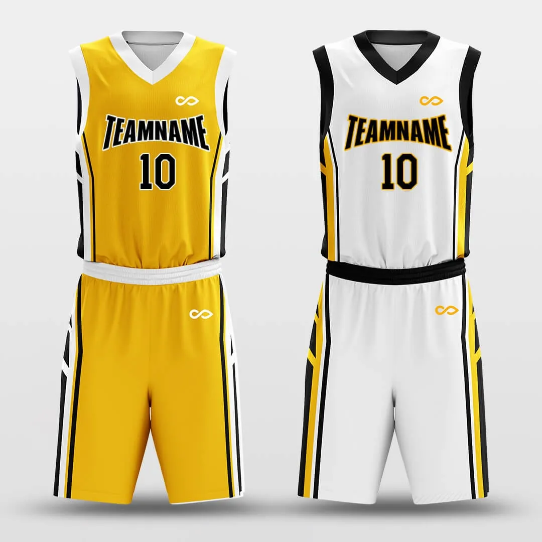 Golden Shield - Custom Reversible Basketball Jersey Set Sublimated BK260612S