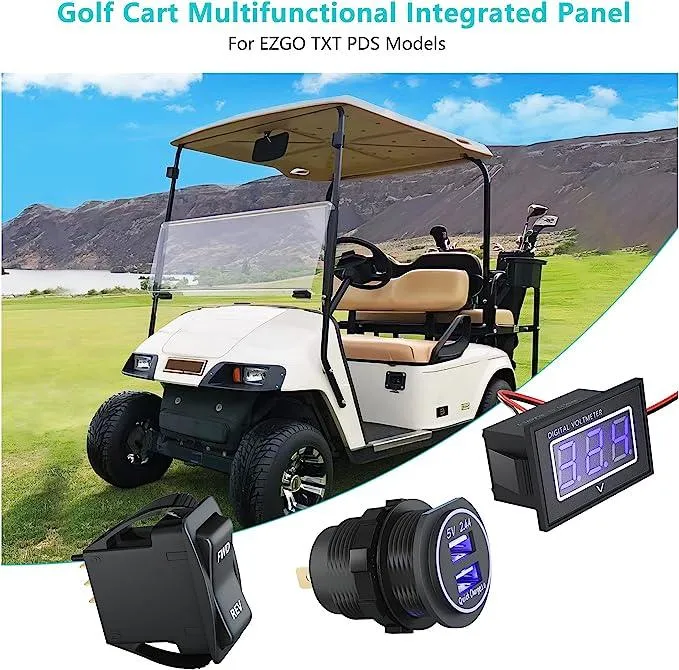 Golf Cart Parts USB Charger Equipped with Forward Backward Switch for EZGO TXT&amp PDS - 10L0L