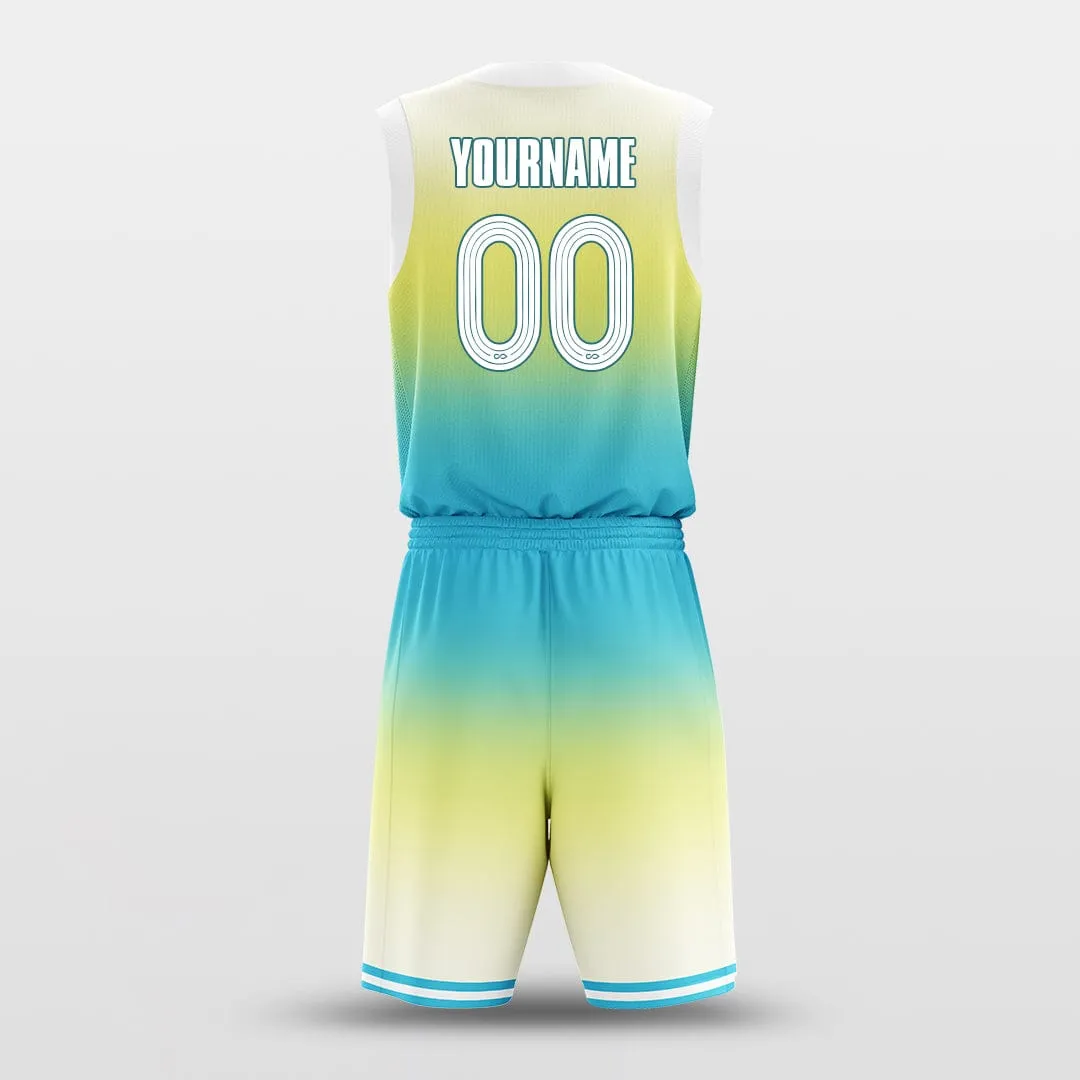 Gradient Yellow Blue - Customized Basketball Jersey Design