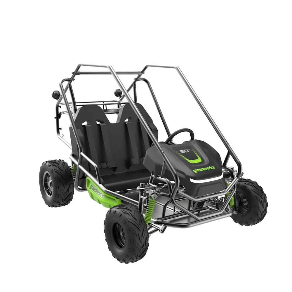 Greenworks 60V All-Terrain 2-Seat Electric Youth Go-Kart