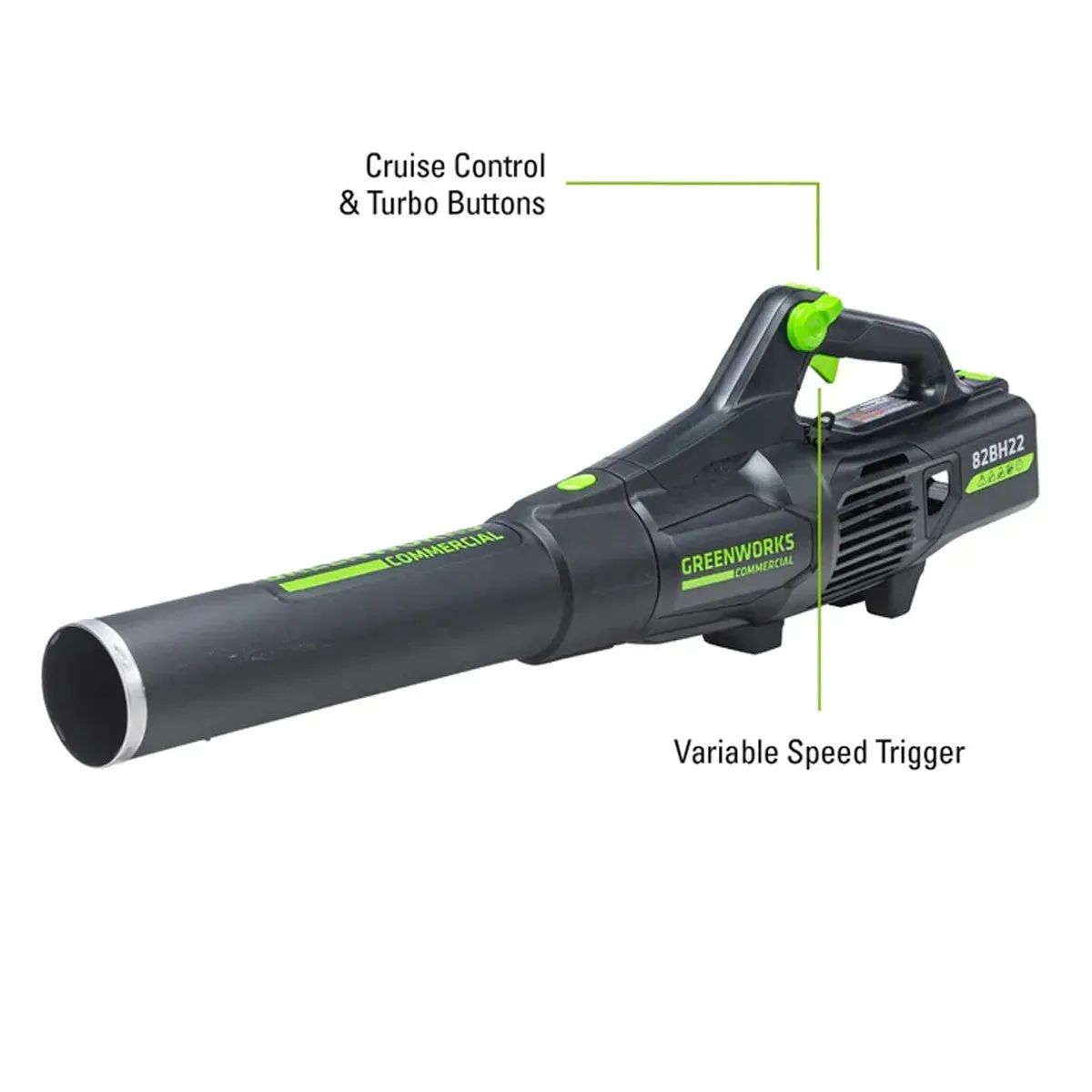 Greenworks 82V Handheld Brushless Axial Blower with 4AH Battery and 8A Dual Port Charger