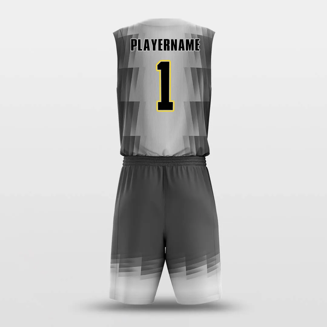 Grey Belt - Custom Sublimated Basketball Jersey Set