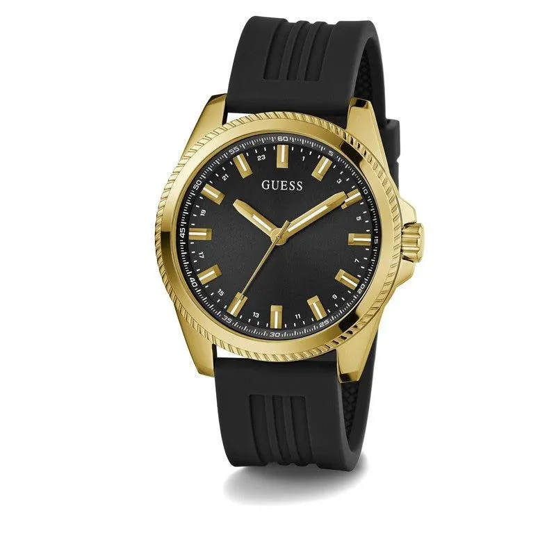 Guess Champ Black and Gold Watch GW0639G2