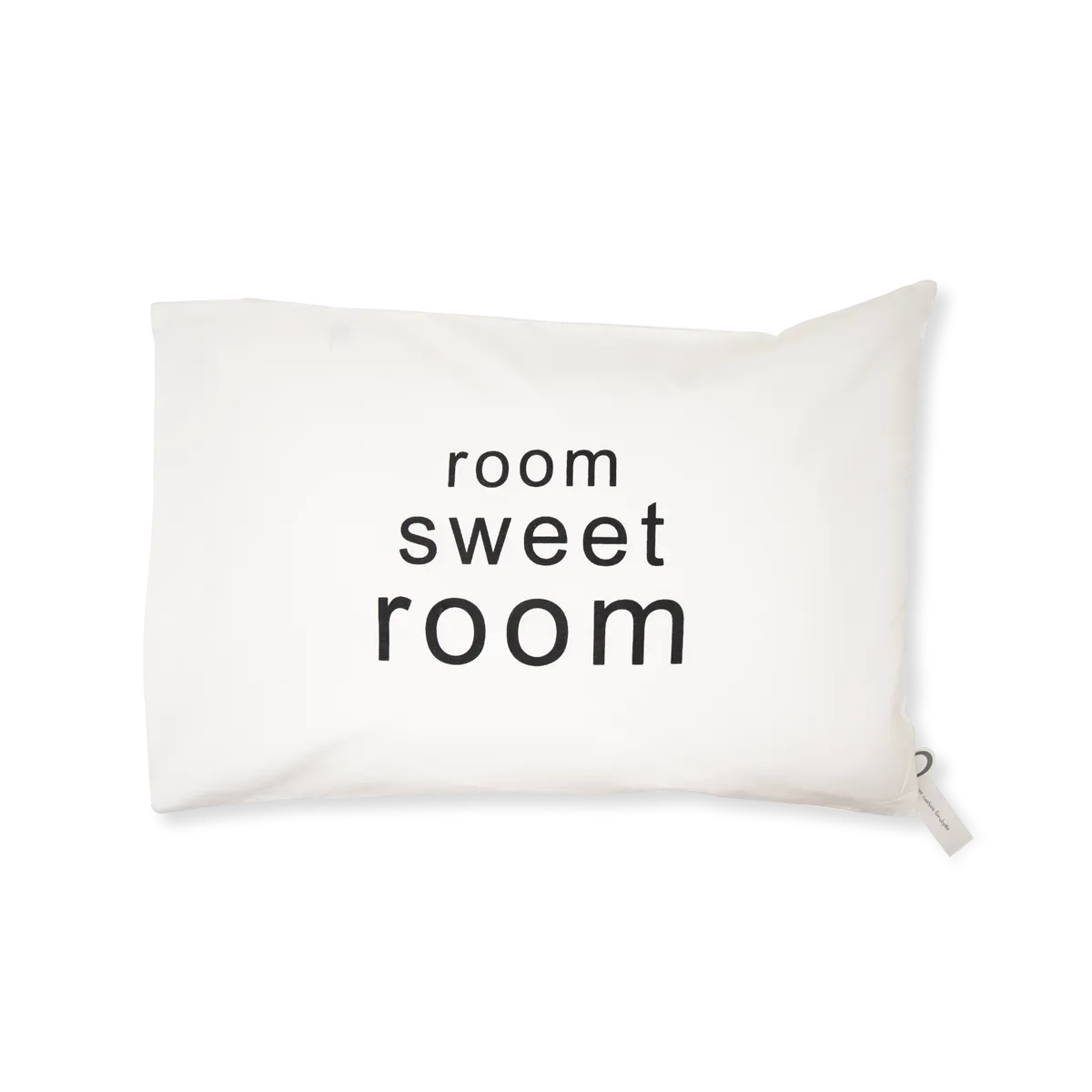 Handprinted Junior Cushion (Kid’s pillow) – Room Sweet Room - Black