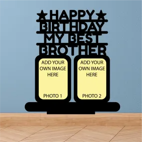 Happy Birth Day My Best Brother Photo Printed Frame.