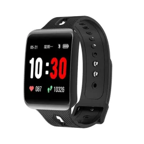 Heart Rate Blood Pressure Monitoring Touch Screen Smart Bracelet Fitness Tracker Smartwatch For iPhone Android