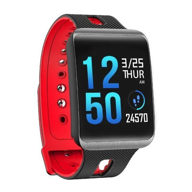 Heart Rate Blood Pressure Monitoring Touch Screen Smart Bracelet Fitness Tracker Smartwatch For iPhone Android