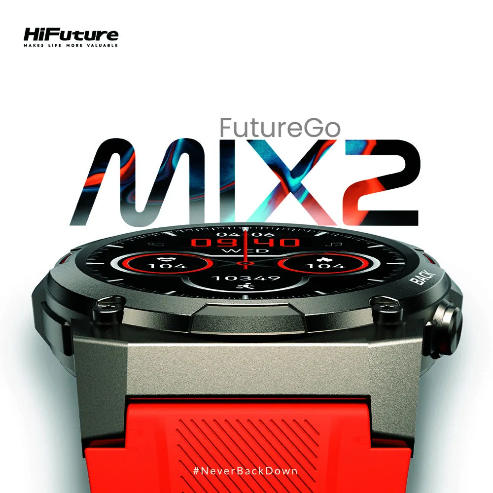 HiFuture FutureGo Mix2 AMOLED Smartwatch (Sunshine Orange)