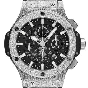 Hublot Big Bang Chronograph 44mm Diamond Set with Factory Openworked Dial 311.SM.1170.RX