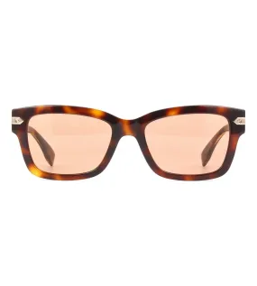 Hublot Women's Orange Zeiss Square Sunglasses