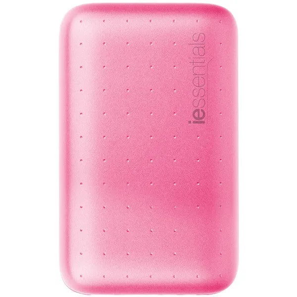 IESSENTIALS IEC-PB6-PK 6,000mAh Power Bank with UL Battery Pack (Pink)