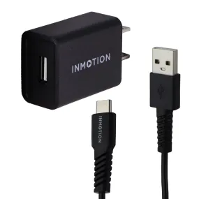 InMotion USB Wall Adapter   (3.3-Ft) USB-C Charge/Sync Cable - Black