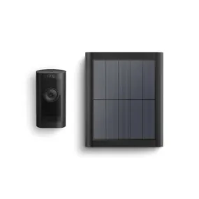 Introducing Ring Stick Up Cam Pro Solar | Two-Way Talk with Audio , 3D Motion Detection with Bird’s Eye Zones, 1080p HDR Video & Color Night Vision (2023 release), Black