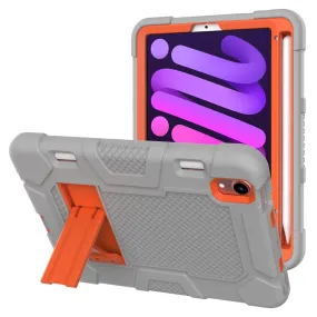 iPad Mini 6 (2021) TPU   silicone cover - Grey / Orange