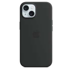 iPhone 15 Silicone Case with MagSafe - Black