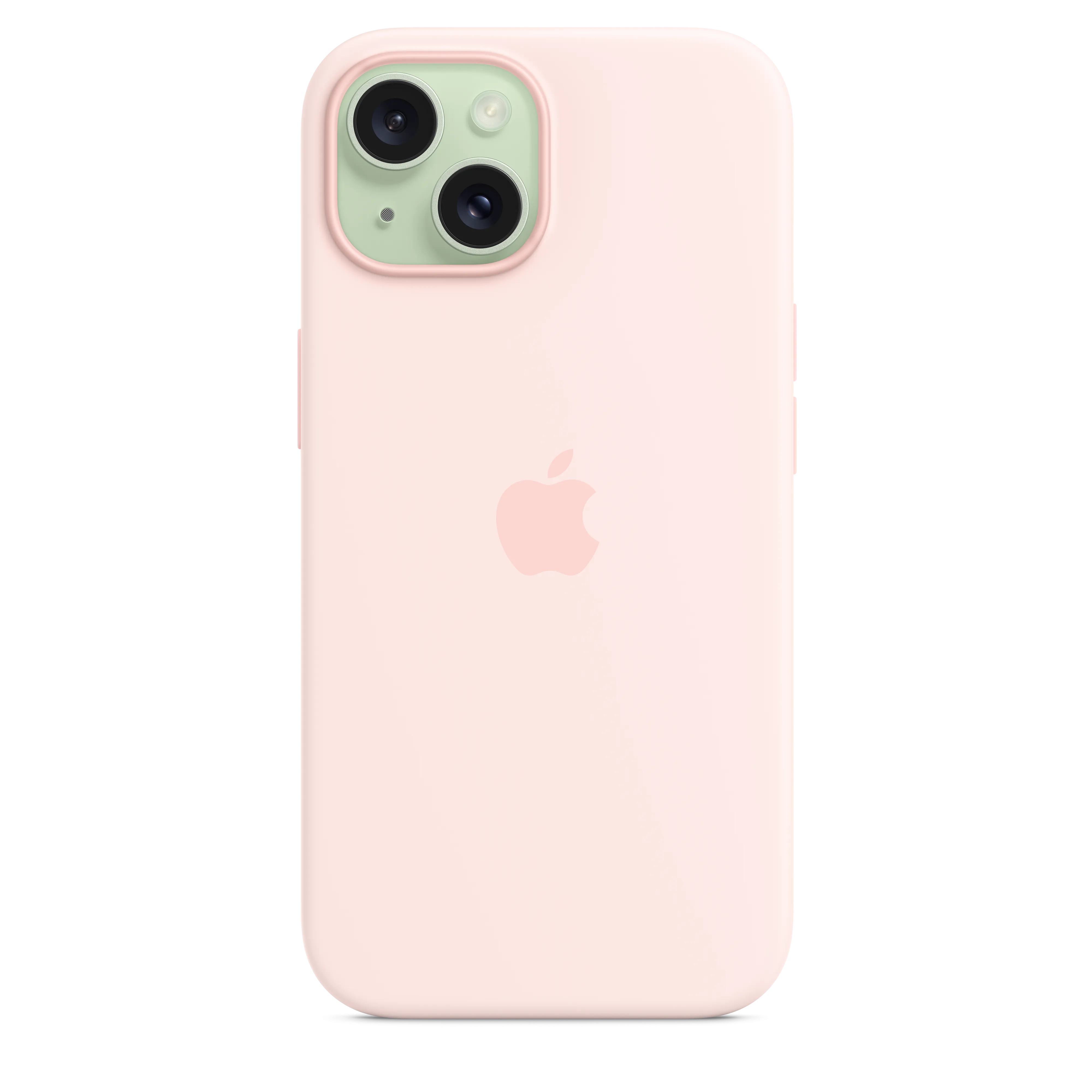 iPhone 15 Silicone Case with MagSafe - Light Pink