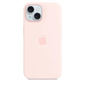 iPhone 15 Silicone Case with MagSafe - Light Pink