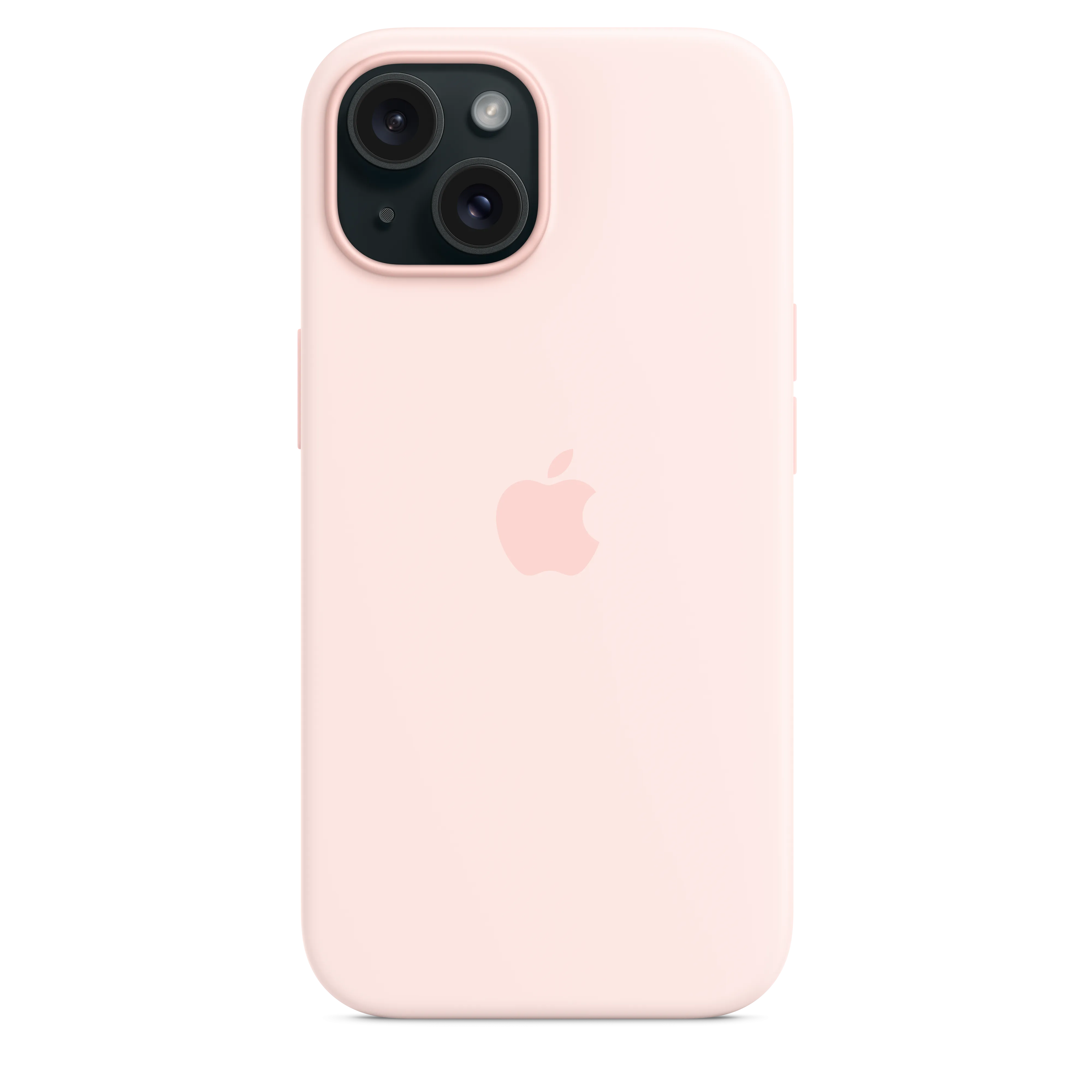 iPhone 15 Silicone Case with MagSafe - Light Pink