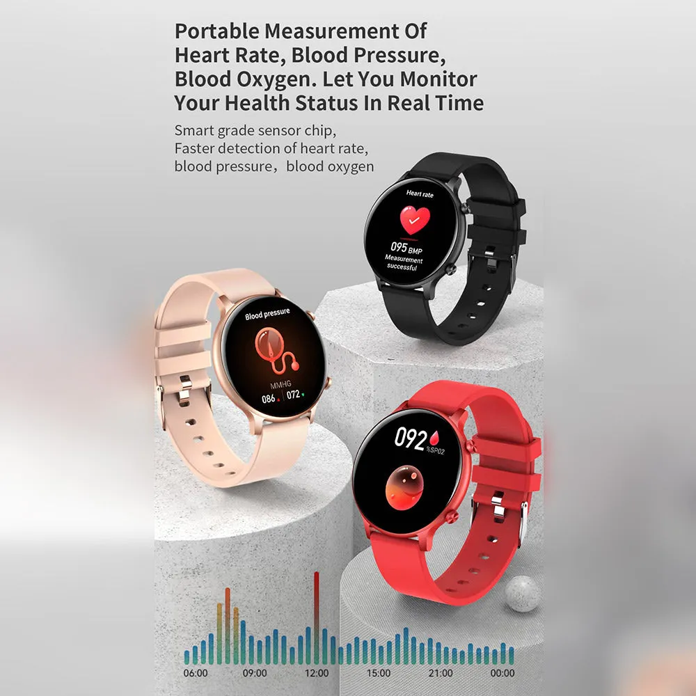 Iphuk by T. Maise Bluetooth Smartwatch with Blood Pressure & Heart Rate Monitoring