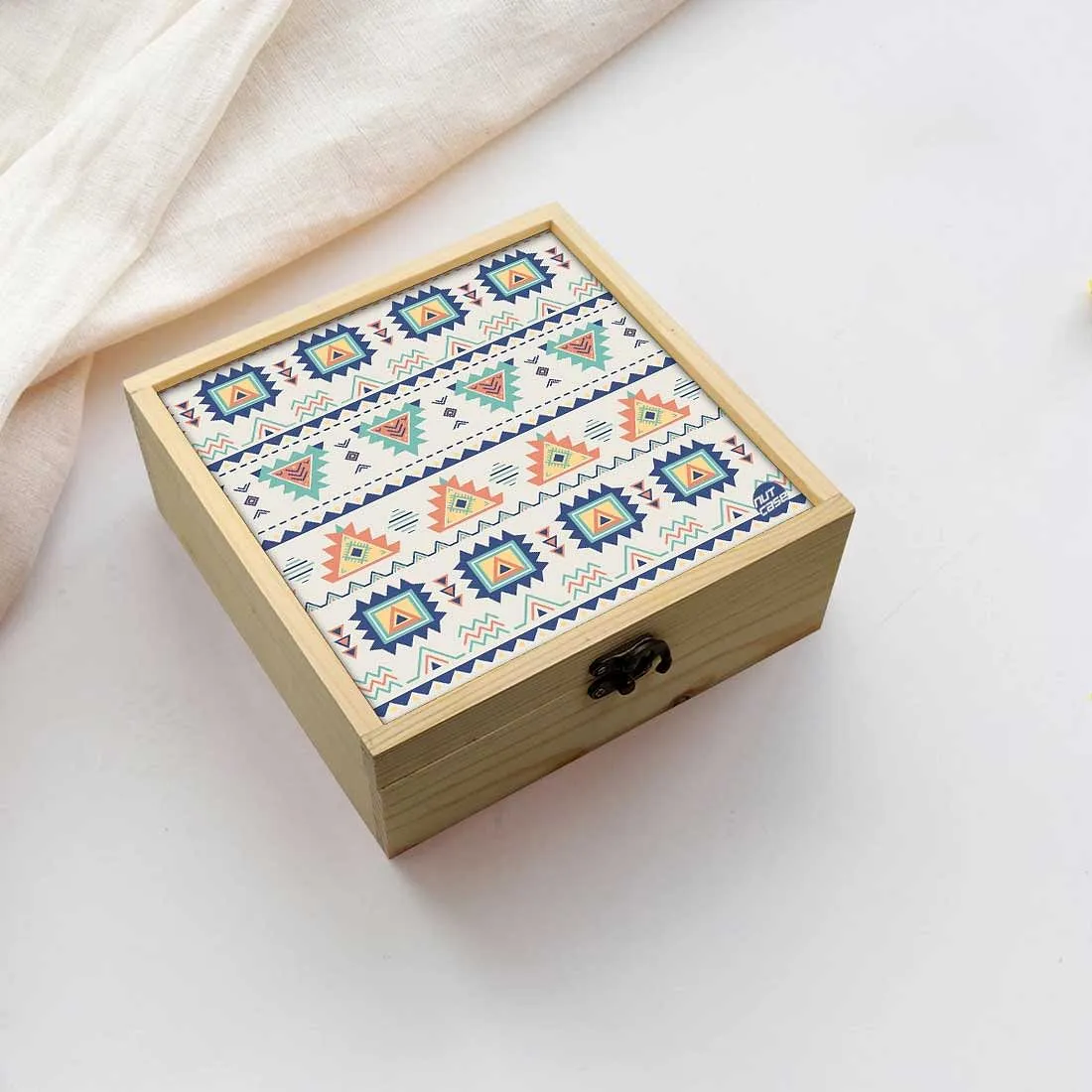 Jewellery Box Makepup Organizer -  Geometric Design