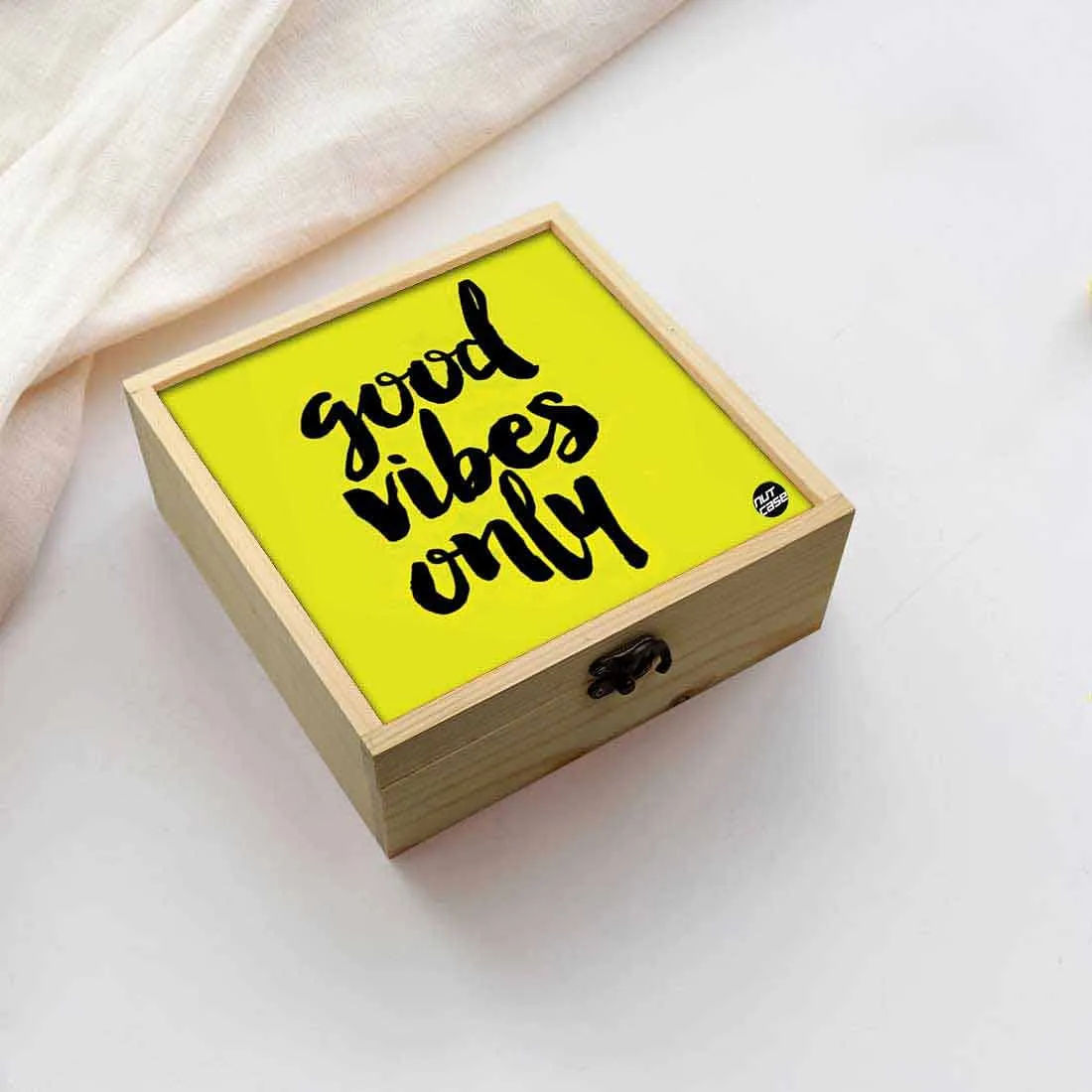 Jewellery Box Makepup Organizer -  Good Vibes Only