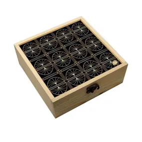 Jewellery Box Wooden Jewelry Organizer -  Geometric Pattern