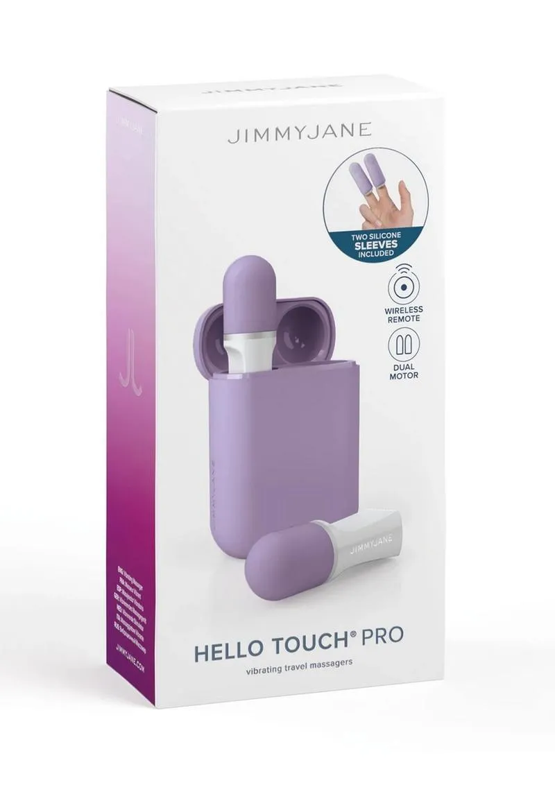 Jimmyjane Hello Touch Pro Rechargeable Finger Massagers with Remote