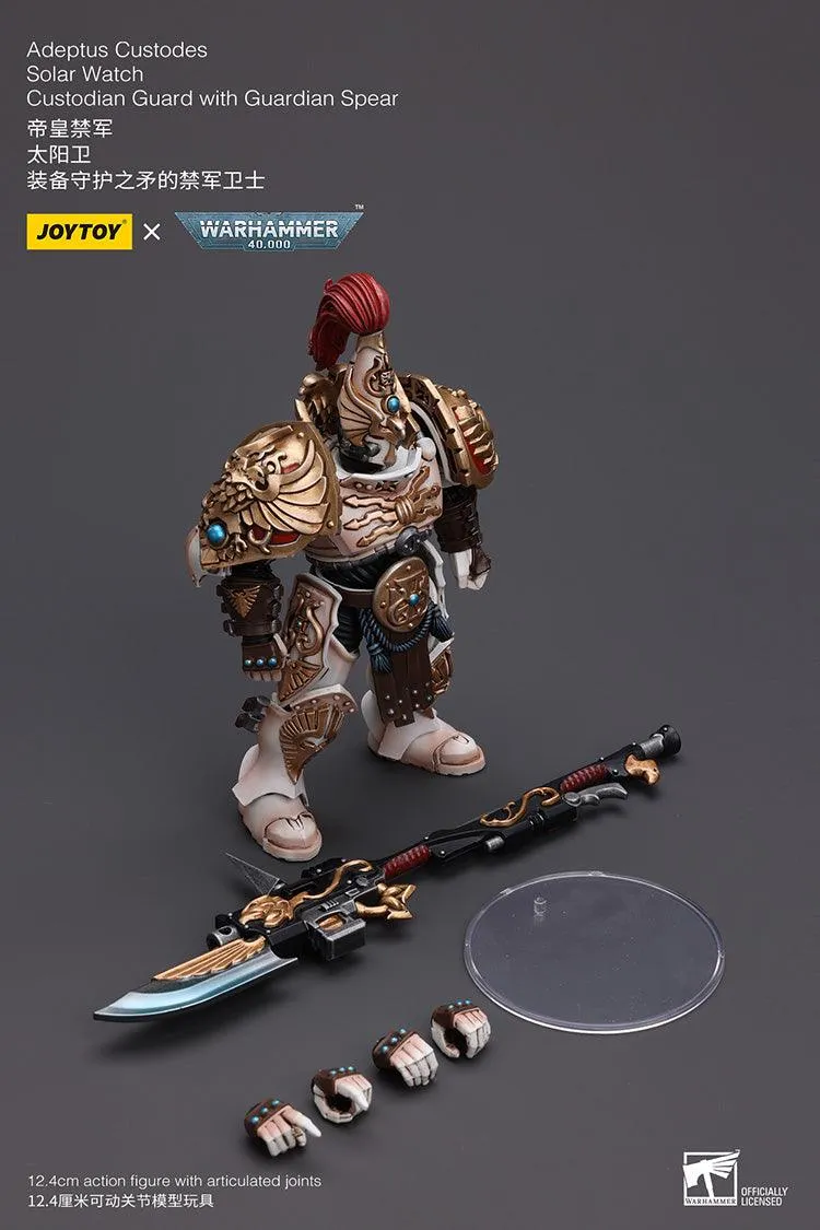 Joy Toy Warhammer 40K Adeptus Custodes Solar Watch Custodian Guard with Guardian Spear 1/18 Action Figure