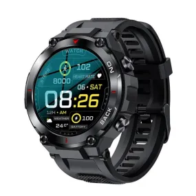 K37 GPS Heart Rate Monitoring Smartwatch with Multi-Sport Tracking and Health Functions