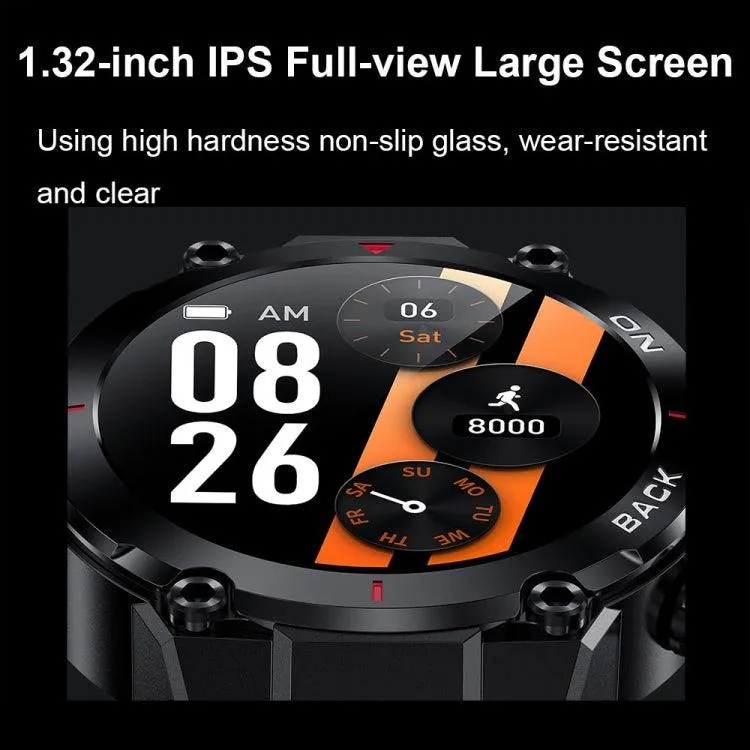 K37 GPS Heart Rate Monitoring Smartwatch with Multi-Sport Tracking and Health Functions