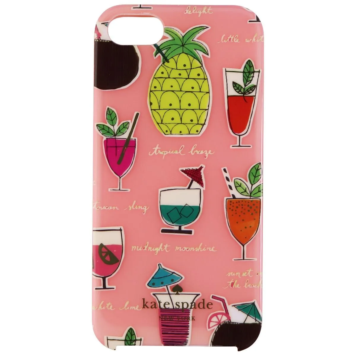 Kate Spade Hardshell Case for Apple iPhone 5/5s/SE 1st Gen - Pineapple Drinks