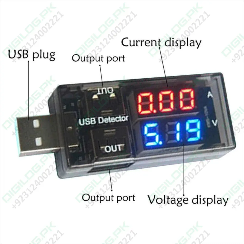 Keweisi Usb Current Voltage Meter Battery Tester