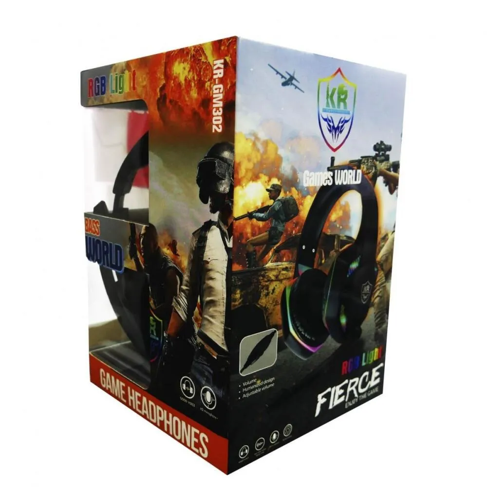 KR SUPER BASS GAMES WORLD HEADSET KR-GM302