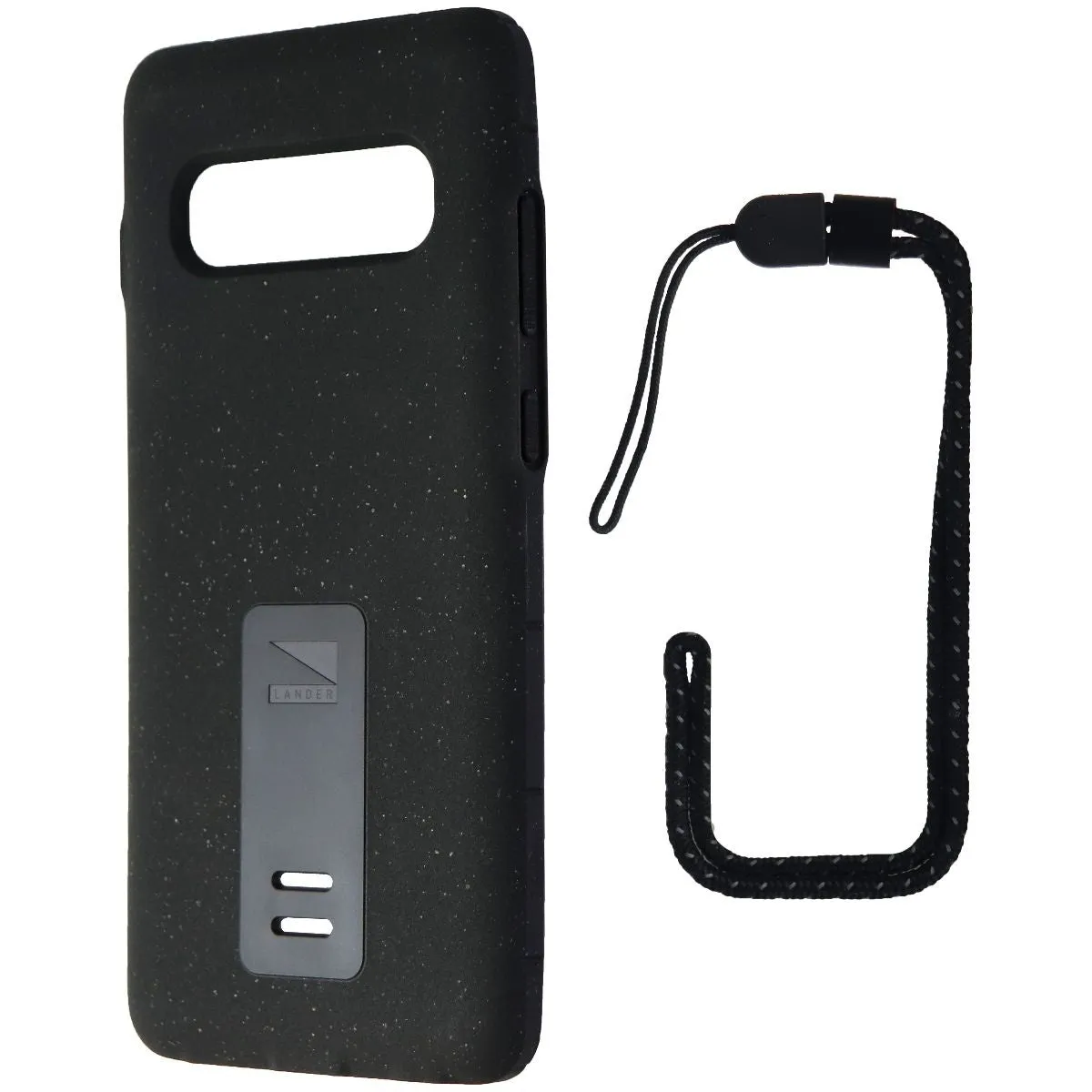 Lander Moab Case and Lanyard Cover for Samsung Galaxy S10 Plus - Black