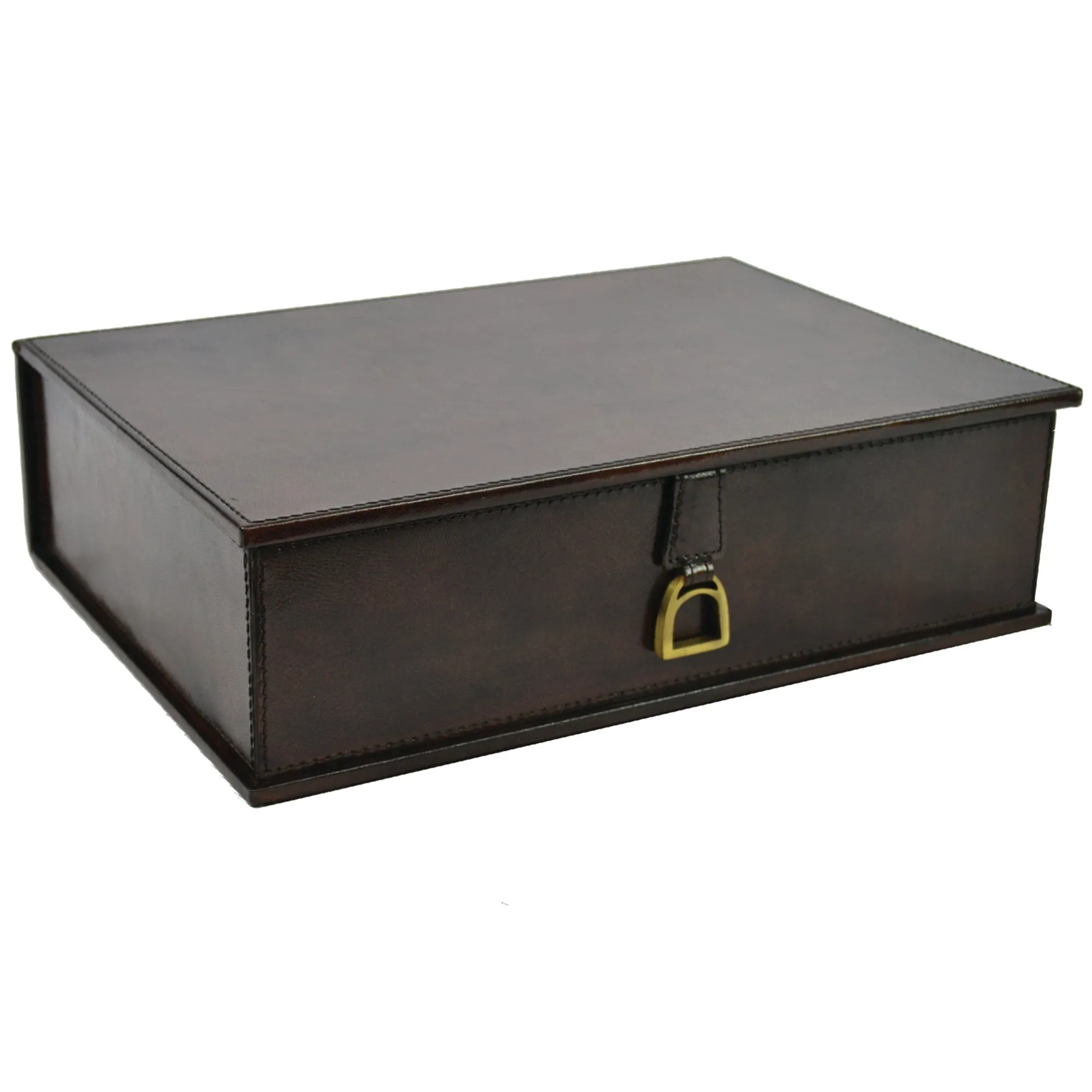 Leather Document Box with Stirrup