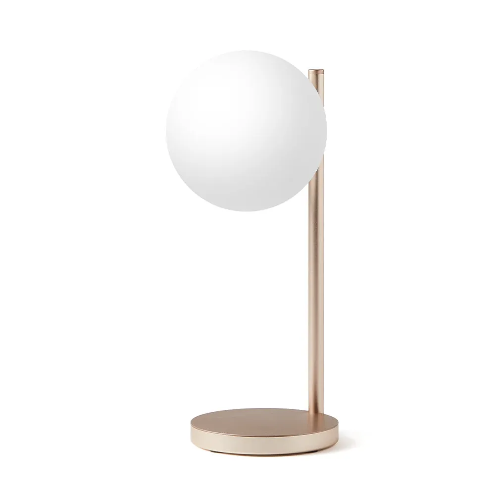 Lexon Bubble Desk Lamp With Built-In Wireless Charger - Gold